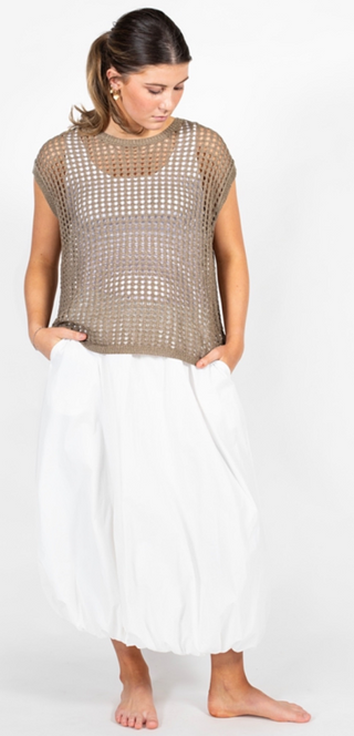 Bubble Skirt - White