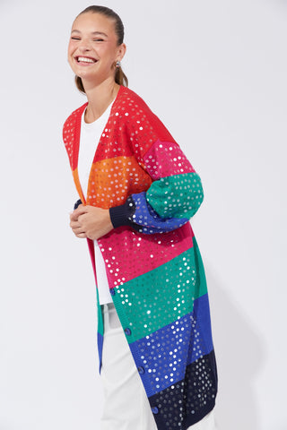Cancun Cardigan - Rainbow - 7799001 - All About A Girl