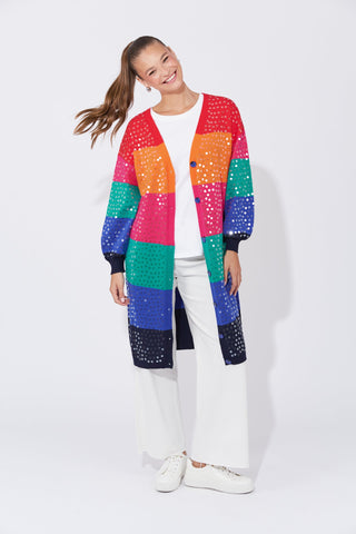 Cancun Cardigan - Rainbow - 7799001 - All About A Girl