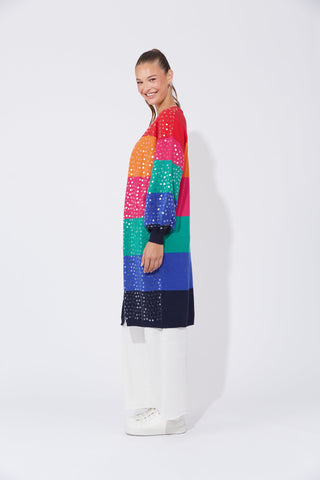 Cancun Cardigan - Rainbow - 7799001 - All About A Girl