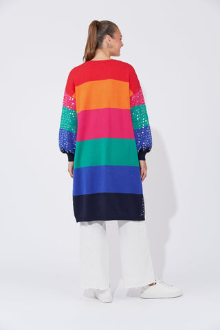 Cancun Cardigan - Rainbow - 7799001 - All About A Girl