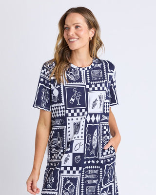 Chin Chin Dress - Navy - 8169052.NVAL - All About A Girl
