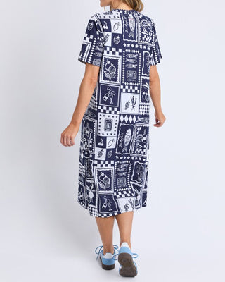Chin Chin Dress - Navy - 8169052.NVAL - All About A Girl