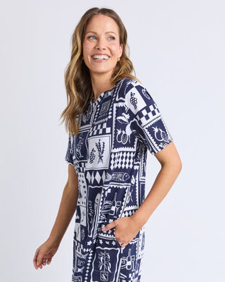Chin Chin Dress - Navy - 8169052.NVAL - All About A Girl