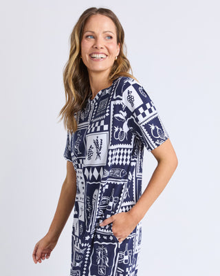 Chin Chin Dress - Navy