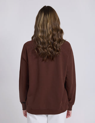 Classic Sweater - Chocolate Freehand