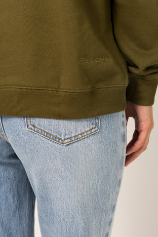 Classic Sweatshirt - Olive Mosaic