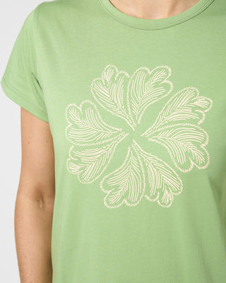 Classic Tee Ibiza Bloom - Vintage Green