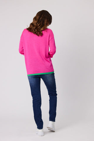 Classified Star Jumper - Pink - C4043 - allaboutagirl