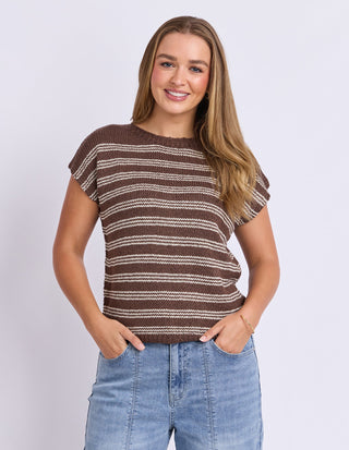 Cleo Knit Top - Chocolate - 5582023.CHOC - All About A Girl