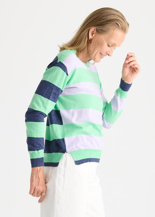 Coastal Stripe Top - Jelly Mint - ZP8804 Jelly Mint - All About A Girl