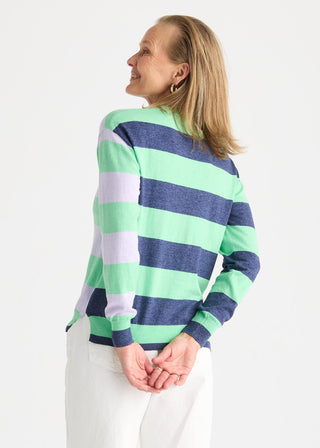 Coastal Stripe Top - Jelly Mint - ZP8804 Jelly Mint - All About A Girl
