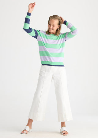 Coastal Stripe Top - Jelly Mint - ZP8804 Jelly Mint - All About A Girl