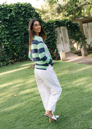 Coastal Stripe Top - Jelly Mint - ZP8804 Jelly Mint - All About A Girl
