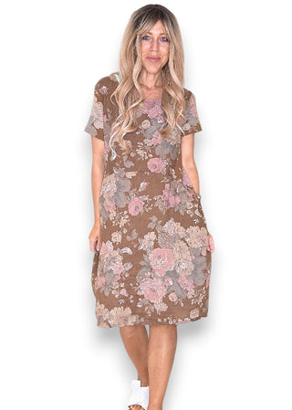 Jungle Dress - Coffee Scarlett Rose