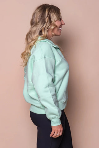College Zip Crew - Mint - 5532107.MINT - All About A Girl