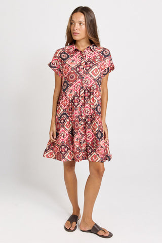 Copacabana Shirt Dress - Coco Print - BB8484-COP - All About A Girl