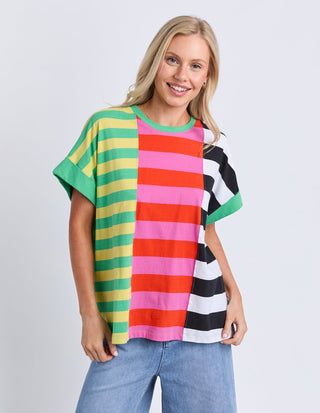 Copacabana Tee - Block Stripe - 8188072.MULTI - All About A Girl