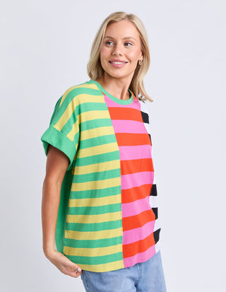 Copacabana Tee - Block Stripe - 8188072.MULTI - All About A Girl