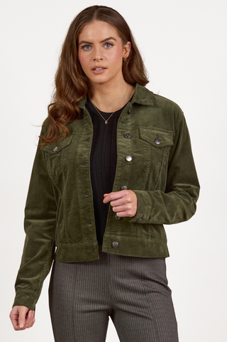 Pinwale Cord Jacket - Deep Sage