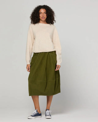 Cord Guru Skirt - Olive Green