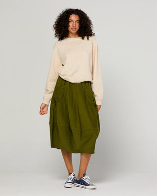 Cord Guru Skirt - Olive Green
