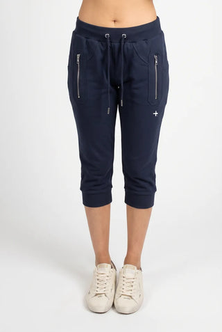 Federation Escape Cut Trackies Navy, Front view | AAAG