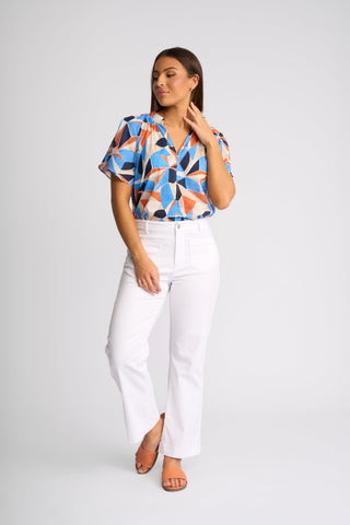 Daily Straight Leg Ankle Grazer Jeans - White Denim - 5995A - All About A Girl