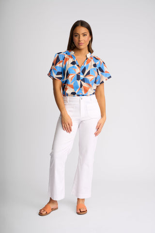 Daily Straight Leg Ankle Grazer Jeans - White Denim - 5995A - All About A Girl