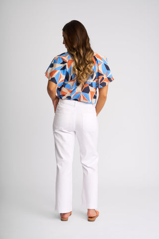 Daily Straight Leg Ankle Grazer Jeans - White Denim - 5995A - All About A Girl