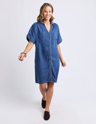 Denim Demi Dress - Dark Blue Wash