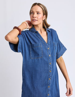 Denim Demi Dress - Dark Blue Wash