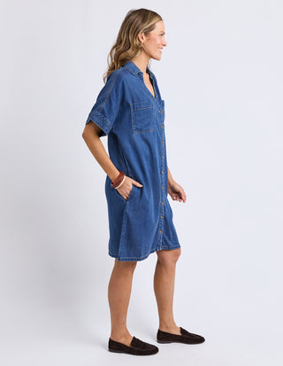Denim Demi Dress - Dark Blue Wash