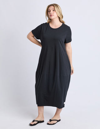 Diana Short Sleeve Dress - Black
