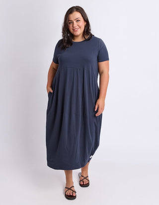 Diana Short Sleeve Dress - Navy - 81X4544.NAVY - All About A Girl