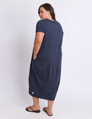 Diana Short Sleeve Dress - Navy - 81X4544.NAVY - All About A Girl