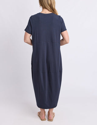 Diana Short Sleeve Dress - Navy - 81X4544.NAVY - All About A Girl