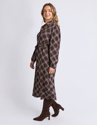 Edison Check dress - Chocolate Check