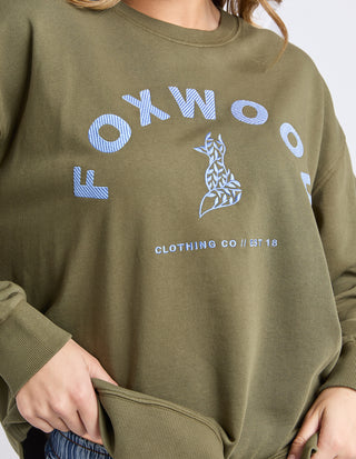 Effortless Contrast Crew - Winter Moss