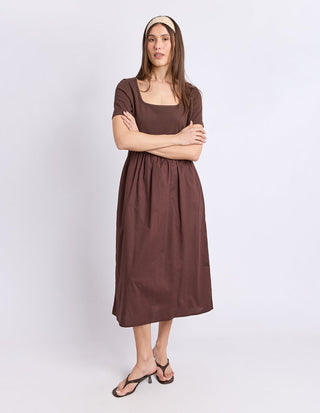 Ella Dress - Chocolate - 5523025.CHOC - All About A Girl