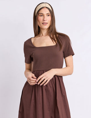 Ella Dress - Chocolate - 5523025.CHOC - All About A Girl