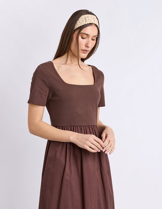 Ella Dress - Chocolate - 5523025.CHOC - All About A Girl