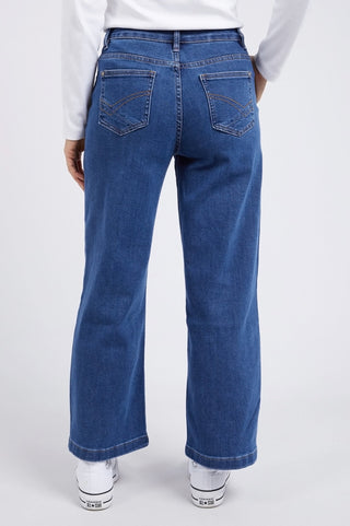 Elm Izzy Wide leg Jeans - Dark Blue - 81D1094.DBLU - allaboutagirl