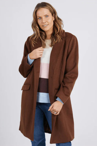 Tamsin Coat - Chocolate – allaboutagirl