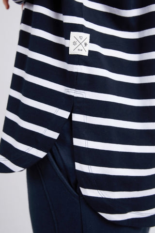 Elm Tully Long Sleeve T-Shirt - Navy Stripe - 81X4406.NAVY - allaboutagirl