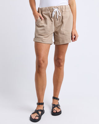 Emma Relaxed Shorts - Latte
