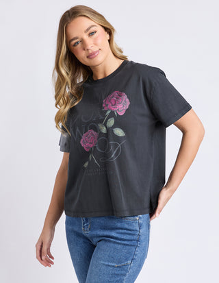 English Rose Tee - Black