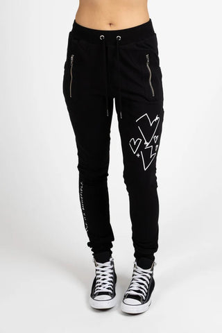 Escape Trackies Battlefield - Black - F1024FST.906-BK-WH - All About A Girl