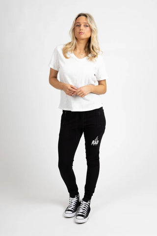 Escape Trackies Le Radness - Black/White - F1024FST.239-BK - All About A Girl