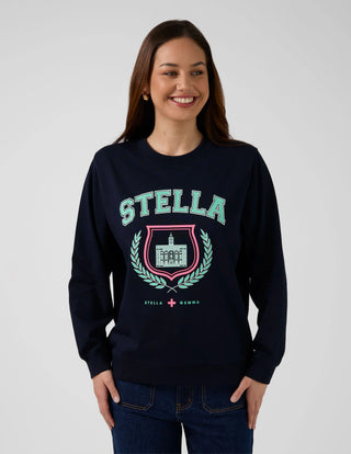 Essential Retro Sweater - Navy - SGSW8261 - All About A Girl